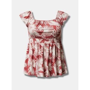 Torrid NWTB Pink Super Soft Square Neck Cinched Waist Babydoll Tank size 4x 26